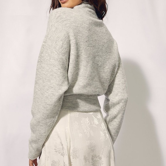 Aritzia Lorin Sweater, Tie Waist, Alpaca Wool - Picture 2 of 8